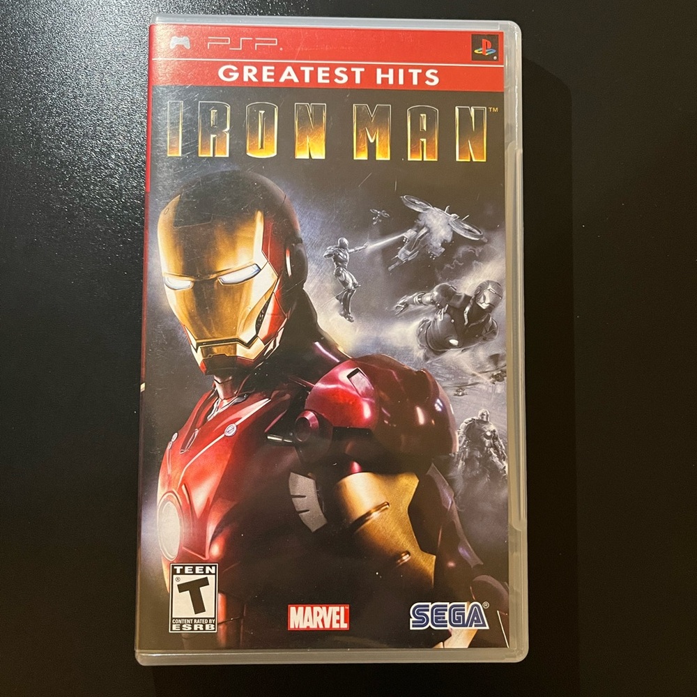Sony Red and Gold PSP Iron Man Video Game